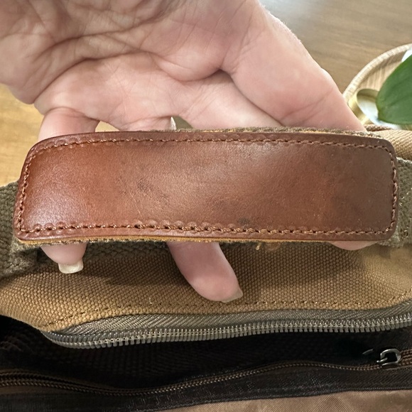 Brown Canvas Crossbody Bag for Men - Picture 5 of 8